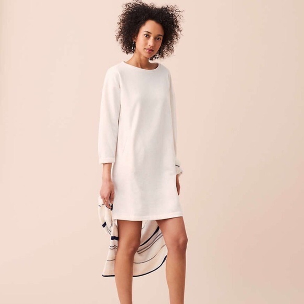 Lou & Grey Cream Pocket Sweatshirt Dress